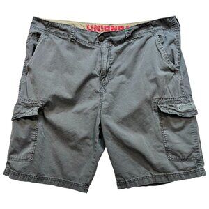Unionbay Men's Cargo Walking Hiking Shorts Stretch Size 42 Gray Pockets Casual